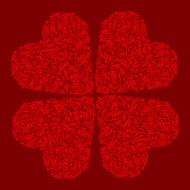 Decorated red heart N2
