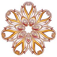 Rose pink floral pattern N26