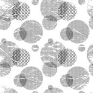 Abstract geometric vector background - lacy circles