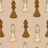 Dark and light chessman king