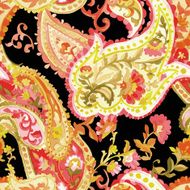 Watercolor paisley seamless pattern N14