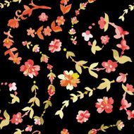 Watercolor paisley seamless pattern N18