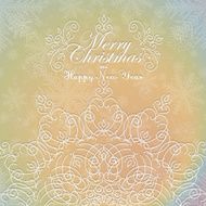 Beautiful lace ornament for merry christmas card N4