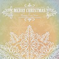 Beautiful lace ornament for merry christmas card N5