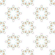 Seamless vector geometric abstract pattern Creative round shapes made of N103