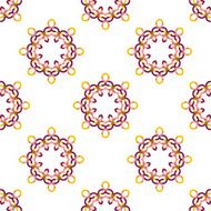 Seamless vector geometric abstract pattern Creative round shapes made of N104