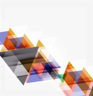 Abstract geometric background Modern overlapping triangles N440
