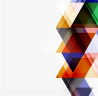 Abstract geometric background Modern overlapping triangles N441