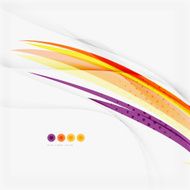 Purple and orange color lines on white N17