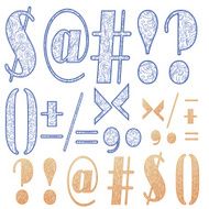 Vector ornament symbols