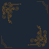 Vector vintage decorative frames N6