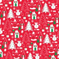 red white christmas pattern