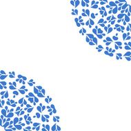 White background with blue pattern