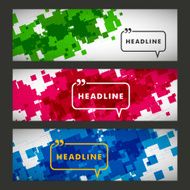 set of abstract squares on a white background N2