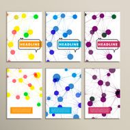 colorful abstract molecule on a white background N2
