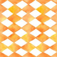 watercolor hand drawn painted seamless geometric patterns set N3