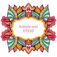 Hand drawn pattern with flowers N2