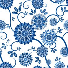 Vintage floral seamless pattern N28
