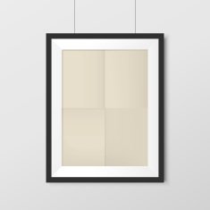 elegant blank photo frame with craft paper