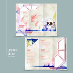 modern tri-fold brochure design N3