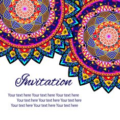 invitation mandala card N31