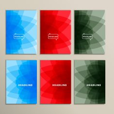 Bright abstract pictures on a white background N2