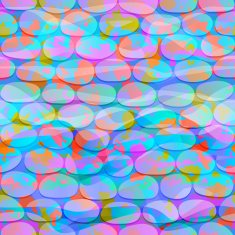 Texture of blue water with colorful spots