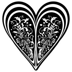 Floral heart N33