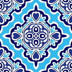 Abstract seamless ornamental vector pattern for fabric N6