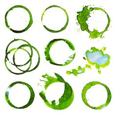 Abstract watercolor background vector illustration for round stains