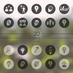 Set of idea icons