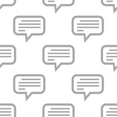 New Talk seamless pattern