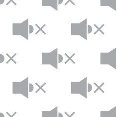 New No sound seamless pattern