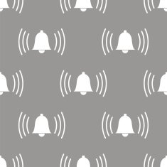 Alarmclock seamless pattern