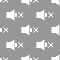 No sound seamless pattern