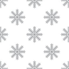 New Snowflake seamless pattern