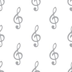 New Treble clef seamless pattern