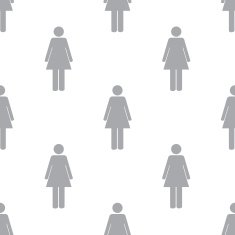 New Woman seamless pattern