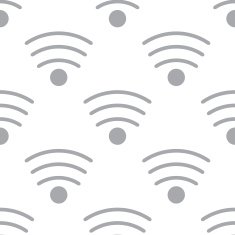 New Wi-fi seamless pattern