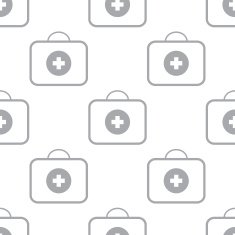New Medic bag seamless pattern