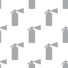 New Fire extinguisher seamless pattern