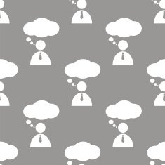 Conversation seamless pattern