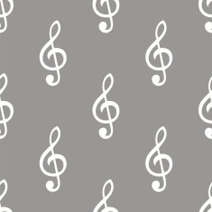 Treble clef seamless pattern