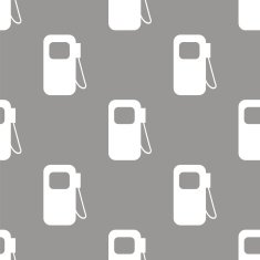 Gas station seamless pattern