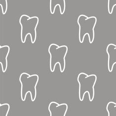 Tooth seamless pattern