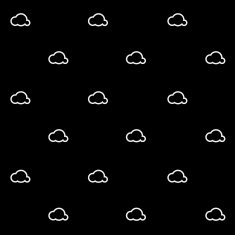 Geometric simple monochrome minimalistic vector holiday pattern clouds