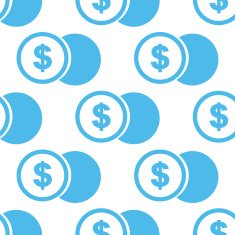 Dollar coin seamless pattern N2