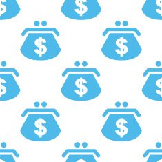 Dollar purse seamless pattern N2