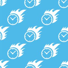 Hot clock seamless pattern N2