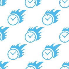 Hot clock seamless pattern N3